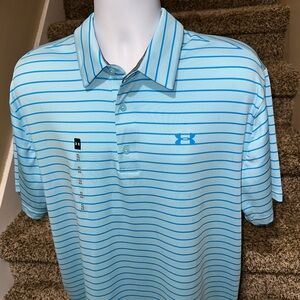 NWT new *UNDER ARMOUR Loose Playoff Polo* casual golf ⛳️ polo shirt - men’s XL